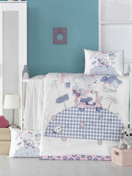 Biancheria da letto per bambini cotone, 4 pezzi Trip Multicolore, 100 x 150 cm