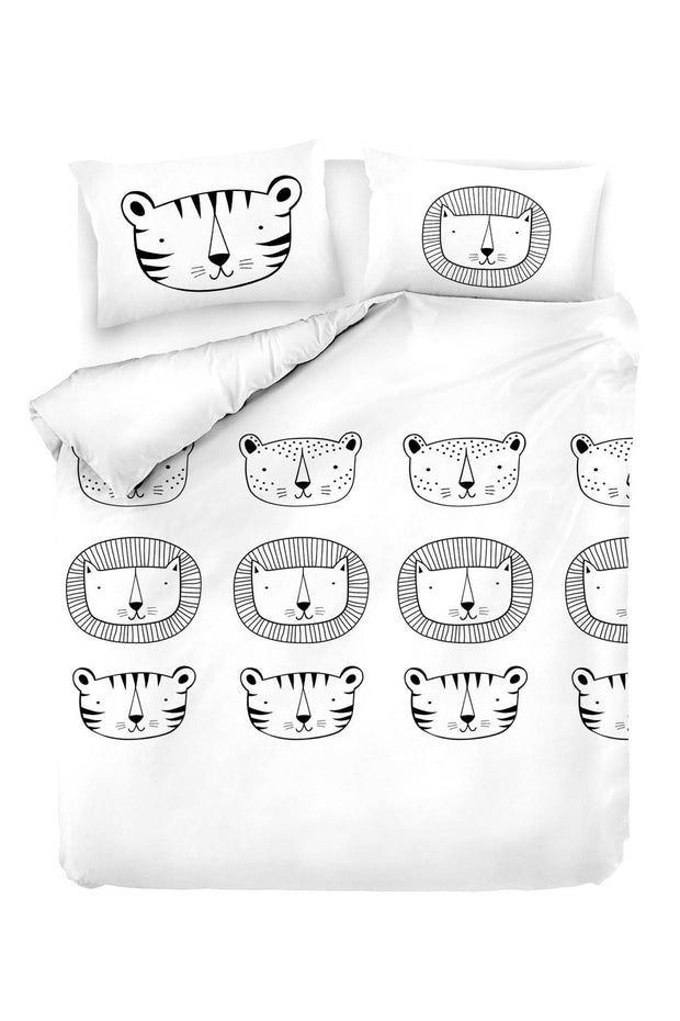 Asir Biancheria da letto per bambini di cotone, 4 pezzi Compari Multicolore, 200 x 220 cm
