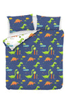 Asir Biancheria da letto per bambini di cotone, 4 pezzi Dinolar Multicolore, 200 x 220 cm