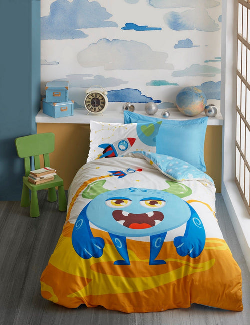 Asir Biancheria da letto per bambini di cotone, 4 pezzi Giant Multicolore, 160 x 220 cm