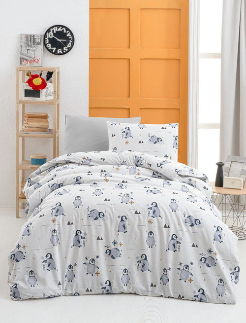 Asir Biancheria da letto per bambini di cotone, 4 pezzi Happy Multicolore, 160 x 220 cm