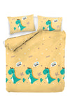 Asir Biancheria da letto per bambini di cotone, 4 pezzi Little Dino Multicolore, 200 x 220 cm