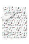 Asir Biancheria da letto per bambini di cotone, 4 pezzi Love Pandas Multicolore, 200 x 220 cm