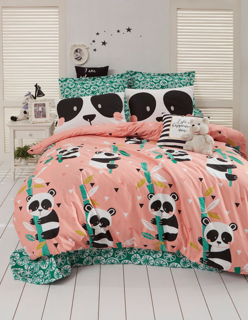 Asir Biancheria da letto per bambini di cotone, 4 pezzi Panida Multicolore, 200 x 220 cm