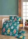 Asir Biancheria da letto per bambini di cotone, 4 pezzi Robotte Multicolore, 100 x 150 cm