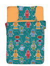 Asir Biancheria da letto per bambini di cotone, 4 pezzi Robotte Multicolore, 100 x 150 cm