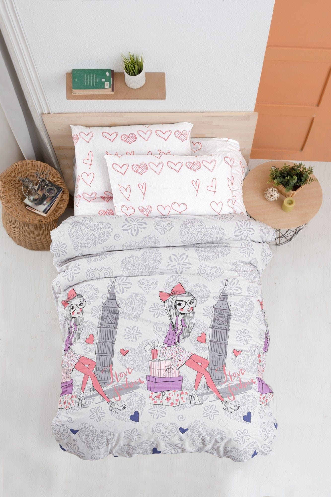 Asir Biancheria da letto per bambini Ranforce di cotone, 4 pezzi Adventure Multicolore, 160 x 220 cm