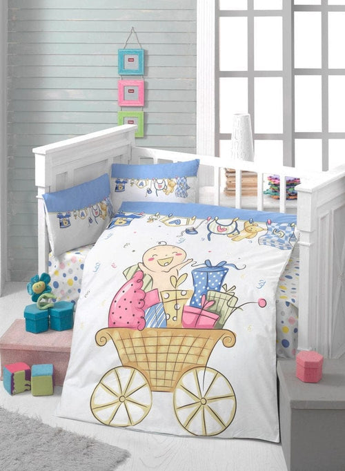 Asir Biancheria da letto per bambini Ranforce di cotone, 4 pezzi Baby Multicolore, 100 x 150 cm