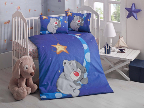 Biancheria da letto per bambini Ranforce di cotone, 4 pezzi Pleasure Multicolore, 100 x 150 cm