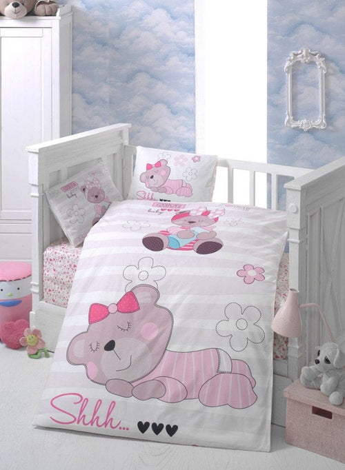 Biancheria da letto per bambini Ranforce di cotone, 4 pezzi Sleep Multicolore, 100 x 150 cm