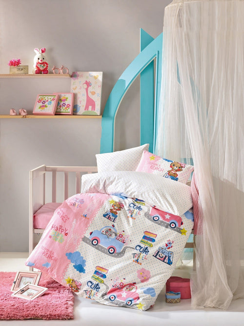 Asir Biancheria da letto per bambini Ranforce di cotone, 4 pezzi Toys Multicolore, 100 x 150 cm