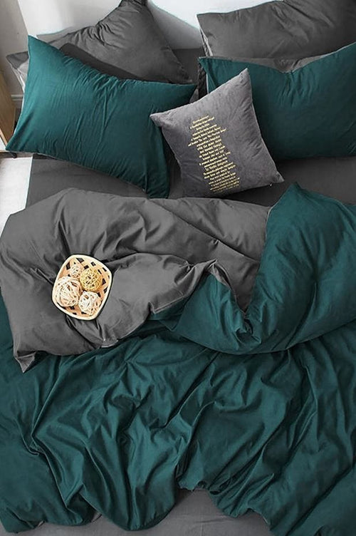 Hillkar Global Biancheria Da Letto Ranforce di cotone Aqua Blu, 160 x 220 cm