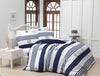 Asir Biancheria Da Letto Ranforce di cotone Beverly Hills Polo Club BHPC 003 Blu, 160 x 220 cm