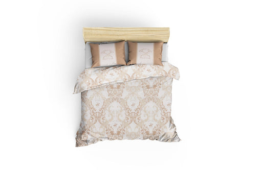 Asir Biancheria Da Letto Ranforce di cotone Beverly Hills Polo Club BHPC 024 Crema, 200 x 220 cm