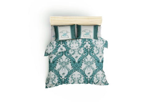 Asir Biancheria Da Letto Ranforce di cotone Beverly Hills Polo Club BHPC 024 Verde, 200 x 220 cm