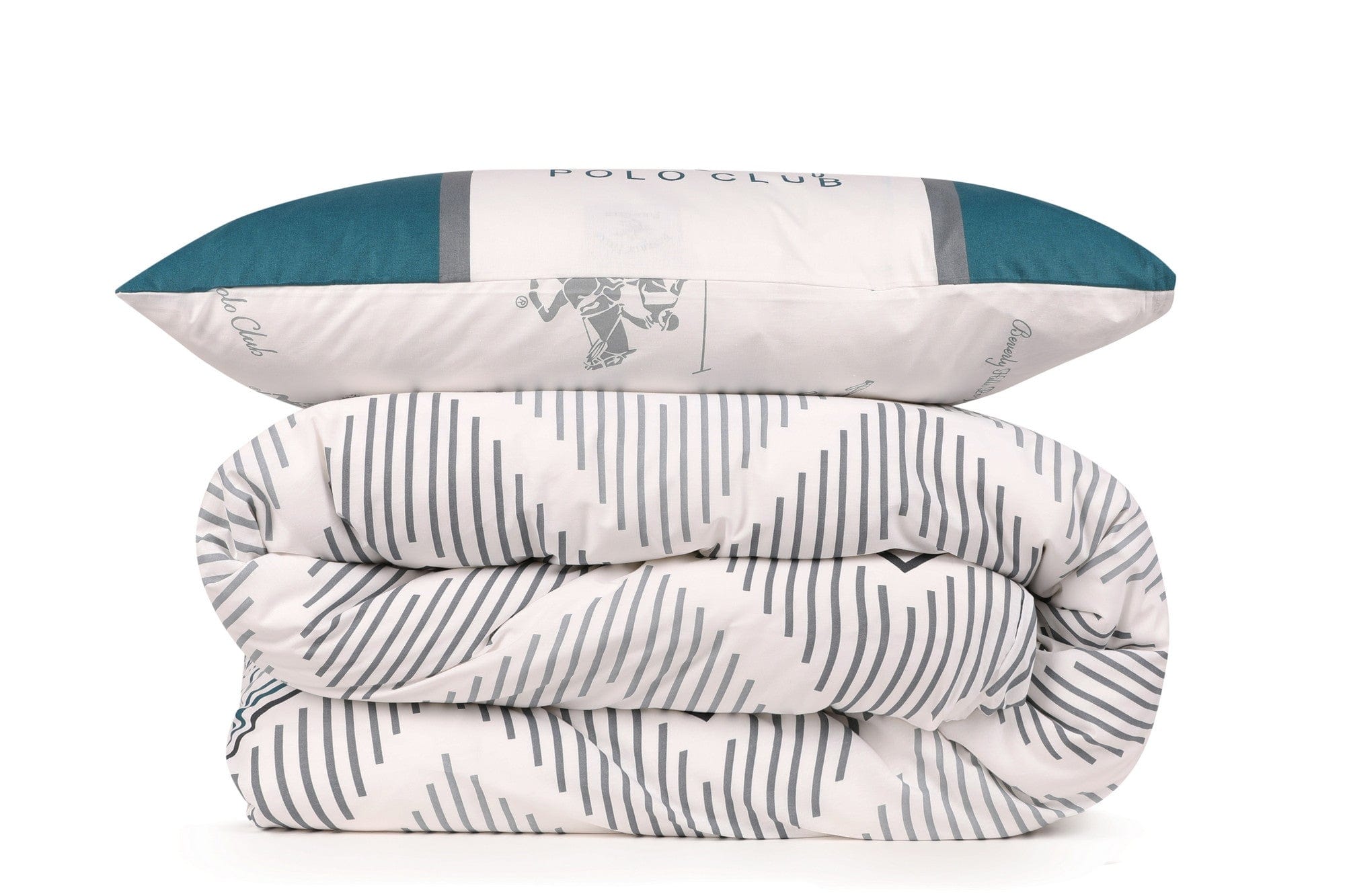 Asir Biancheria Da Letto Ranforce di cotone Beverly Hills Polo Club BHPC 025 Bianco, 200 x 220 cm