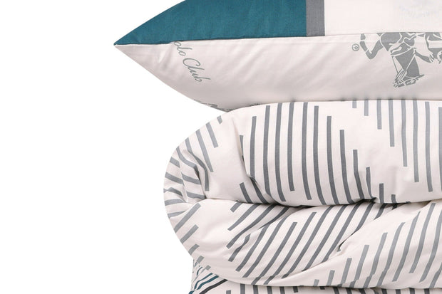 Asir Biancheria Da Letto Ranforce di cotone Beverly Hills Polo Club BHPC 025 Verde, 160 x 220 cm