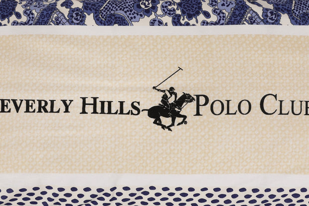 Asir Biancheria Da Letto Ranforce di cotone Beverly Hills Polo Club BHPC 027 Blu, 200 x 220 cm