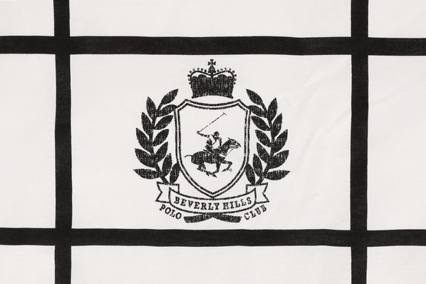 Asir Biancheria Da Letto Ranforce di cotone Beverly Hills Polo Club BHPC 028 Bianco e Nero, 200 x 220 cm