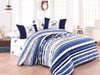Asir Biancheria Da Letto Ranforce di cotone Beverly Hills Polo Club BHPC 029 Blu, 200 x 220 cm