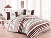 Asir Biancheria Da Letto Ranforce di cotone Beverly Hills Polo Club BHPC 029 Marrone, 200 x 220 cm