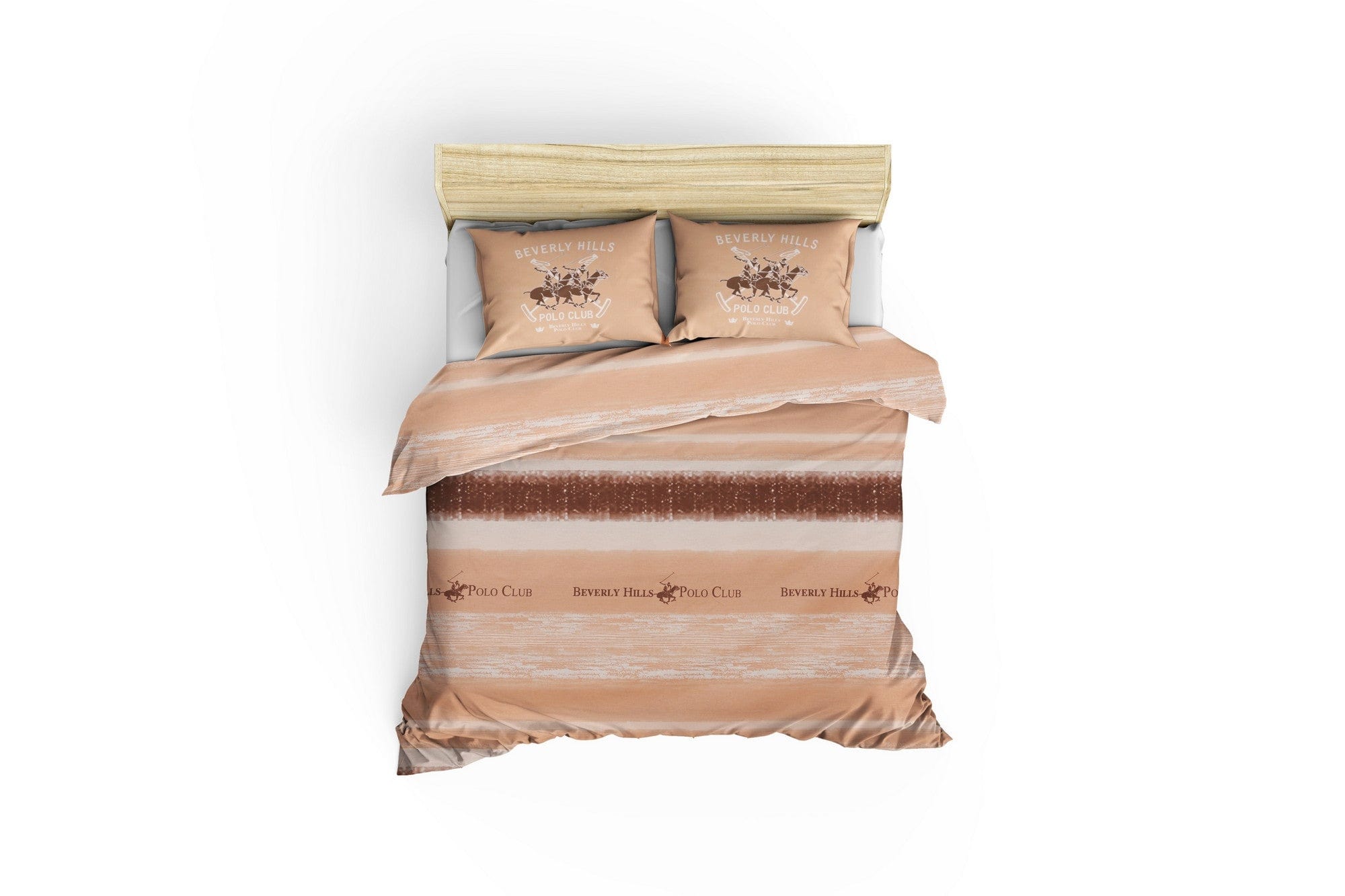 Asir Biancheria Da Letto Ranforce di cotone Beverly Hills Polo Club BHPC 031 Arancia, 200 x 220 cm