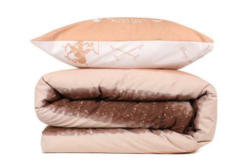Asir Biancheria Da Letto Ranforce di cotone Beverly Hills Polo Club BHPC 031 Arancia, 200 x 220 cm