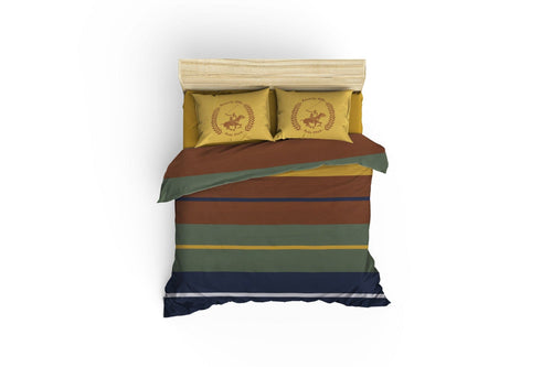 Asir Biancheria Da Letto Ranforce di cotone Beverly Hills Polo Club BHPC 041 Giallo, 200 x 220 cm