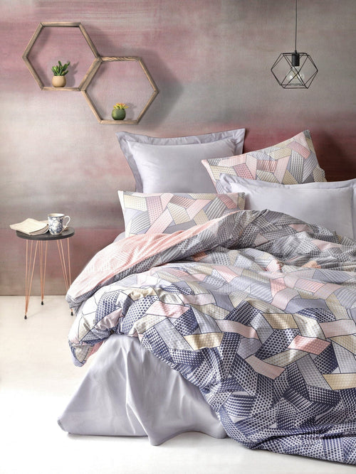 Asir Biancheria Da Letto Ranforce di cotone Dennis Multicolore, 200 x 220 cm