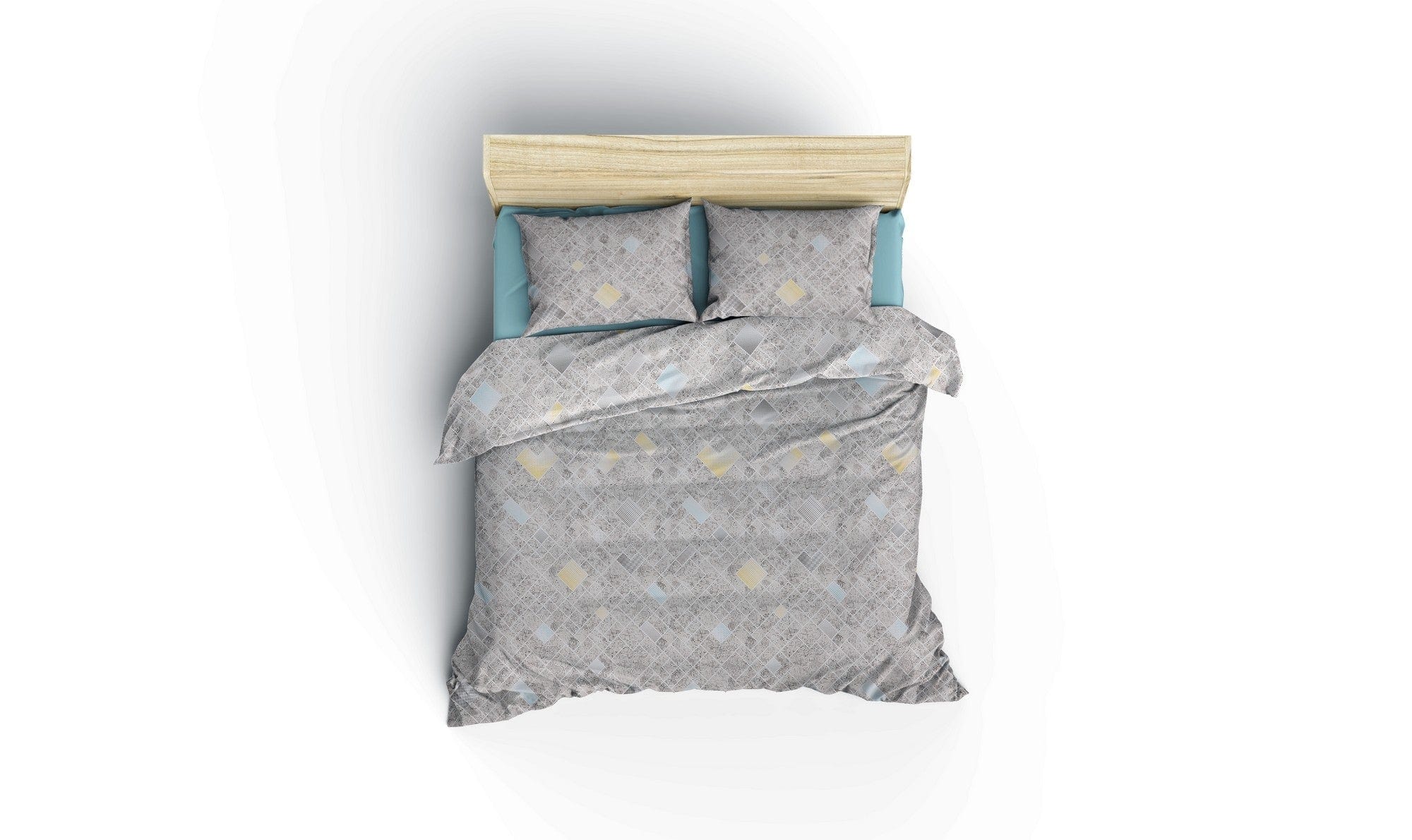 Asir Biancheria Da Letto Ranforce di cotone Dotted Turchese, 200 x 220 cm