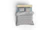Asir Biancheria Da Letto Ranforce di cotone Dotted Turchese, 200 x 220 cm
