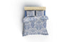 Asir Biancheria Da Letto Ranforce di cotone Egina Blu, 200 x 220 cm
