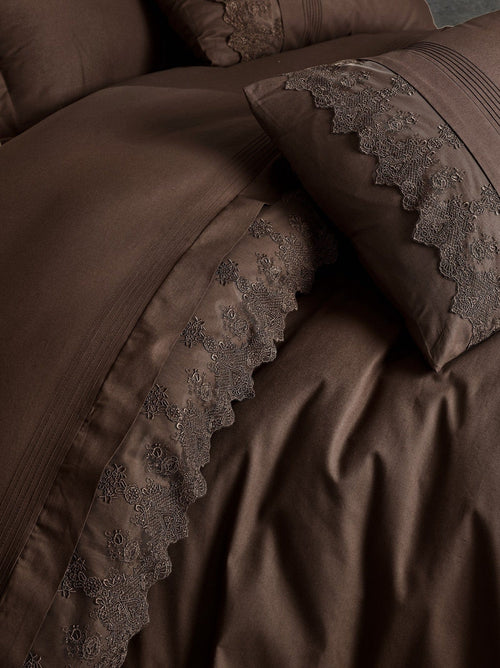 Asir Biancheria Da Letto Ranforce di cotone Enzo Marrone, 200 x 220 cm