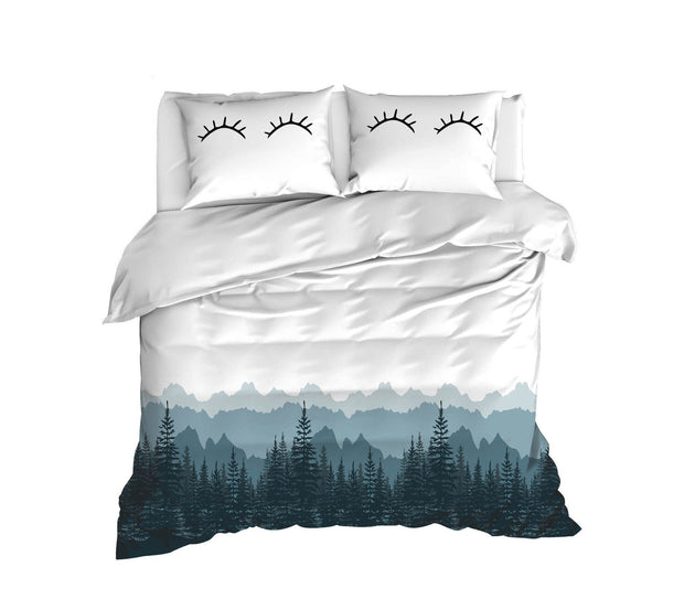 Asir Biancheria Da Letto Ranforce di cotone Eyelash Bianco, 200 x 220 cm