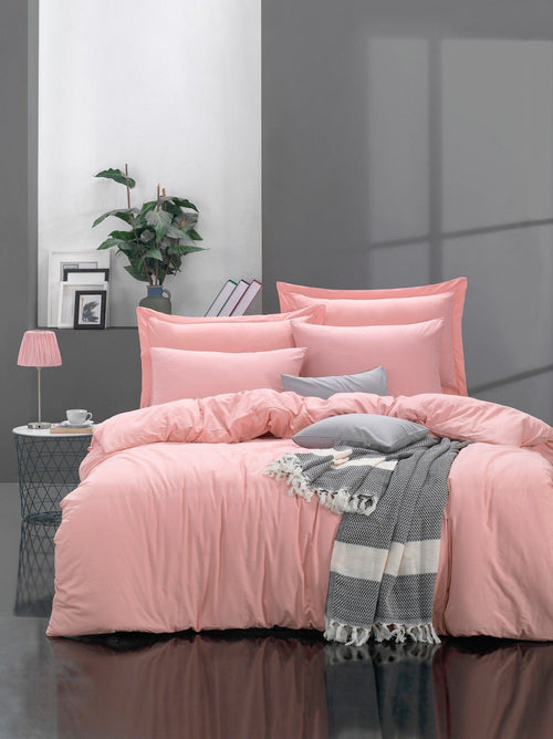 Biancheria Da Letto Ranforce di cotone Fresh Rosa, 200 x 220 cm