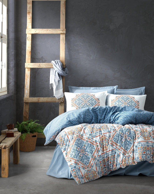 Asir Biancheria Da Letto Ranforce di cotone Grande Multicolore, 200 x 220 cm