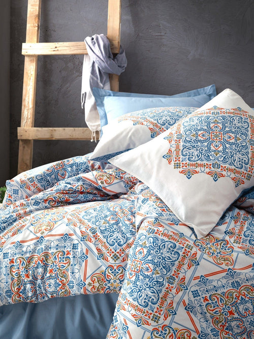 Asir Biancheria Da Letto Ranforce di cotone Grande Multicolore, 200 x 220 cm