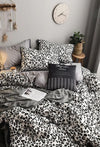 Hillkar Global Biancheria Da Letto Ranforce di cotone Leopard Grigio, 200 x 220 cm