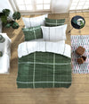 Asir Biancheria Da Letto Ranforce di cotone Maya Verde, 200 x 220 cm
