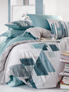 Asir Biancheria Da Letto Ranforce di cotone Nesto Blu, 200 x 220 cm