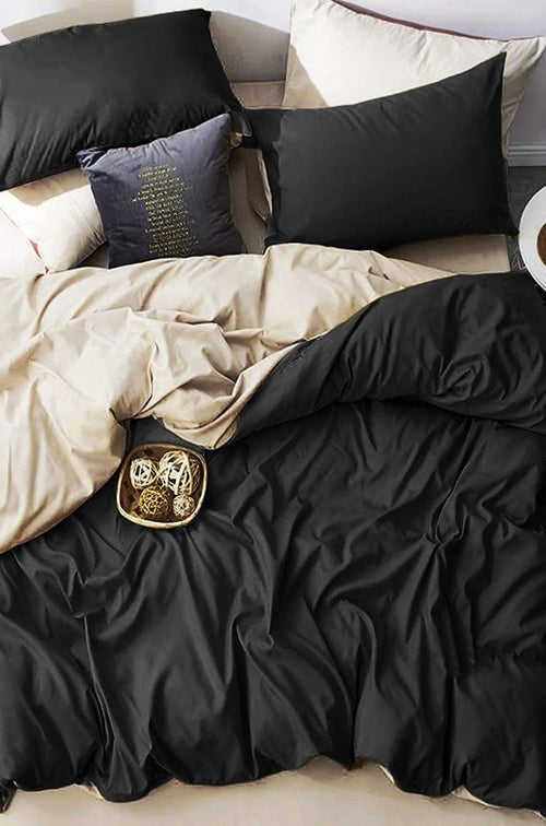 Hillkar Global Biancheria Da Letto Ranforce di cotone Pixe Beige, 200 x 220 cm