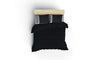 Asir Biancheria Da Letto Ranforce di cotone Plain 694 Nero, 200 x 220 cm