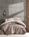 Biancheria Da Letto Ranforce di cotone Rosinda Beige, 200 x 220 cm