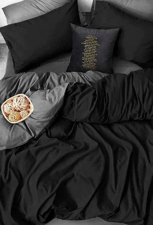 Hillkar Global Biancheria Da Letto Ranforce di cotone Shades Grigio, 160 x 220 cm