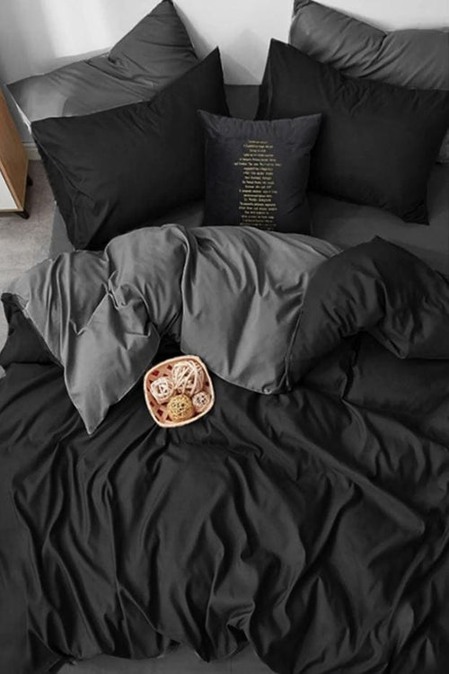 Hillkar Global Biancheria Da Letto Ranforce di cotone Shades Grigio, 200 x 220 cm