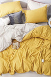 Hillkar Global Biancheria Da Letto Ranforce di cotone Sunshine Giallo, 200 x 220 cm