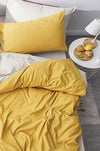 Hillkar Global Biancheria Da Letto Ranforce di cotone Sunshine Giallo, 200 x 220 cm