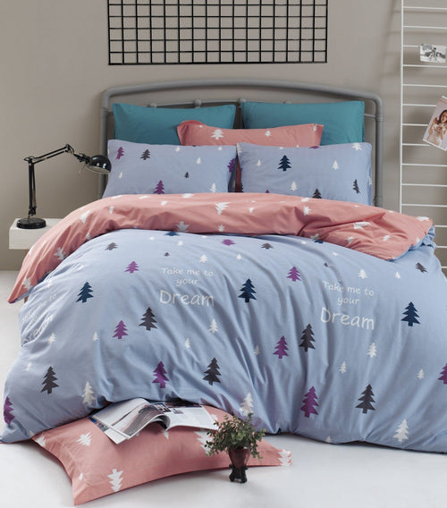 Asir Biancheria Da Letto Ranforce di cotone Takeme Multicolore, 200 x 220 cm