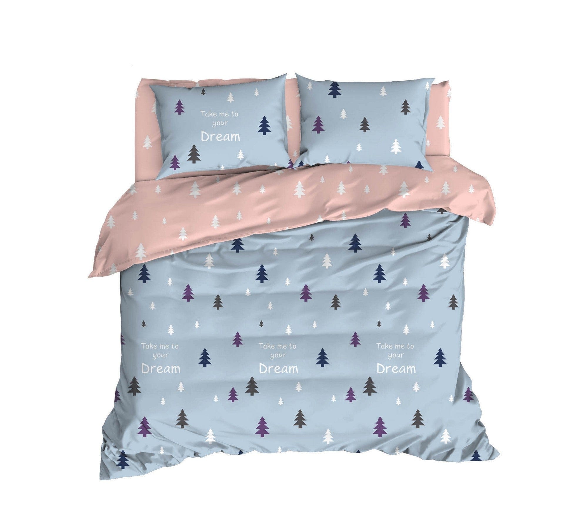 Asir Biancheria Da Letto Ranforce di cotone Takeme Multicolore, 200 x 220 cm