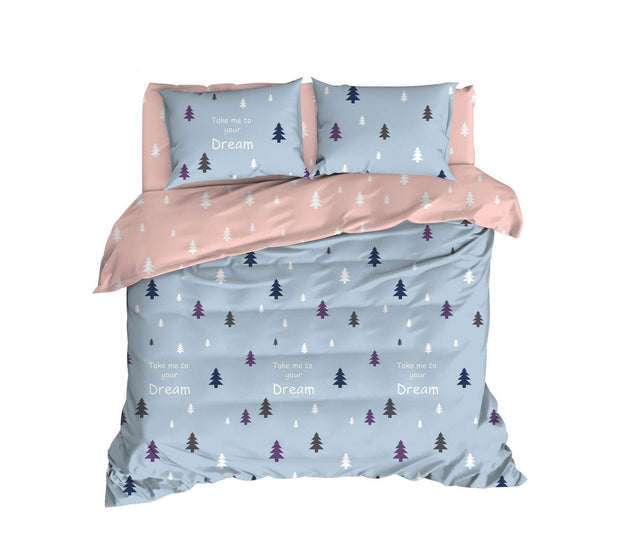 Asir Biancheria Da Letto Ranforce di cotone Takeme Multicolore, 200 x 220 cm